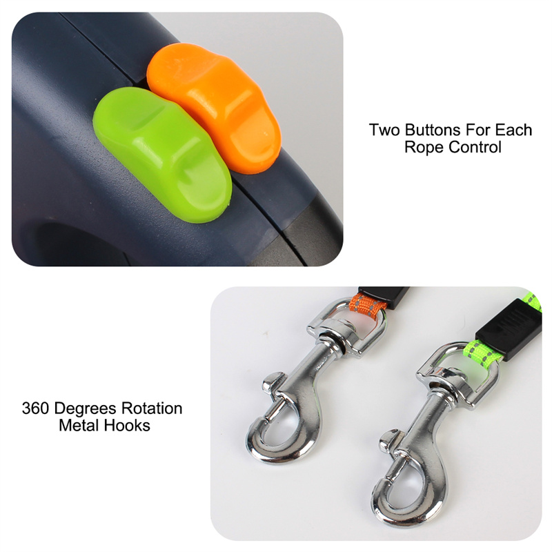 DuoWalk Retractable Dual Dog Leash